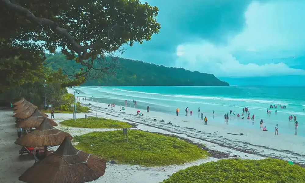 Radhanagar Beach Havelock Island - pristine white sand and blue waters perfect for sunset photography