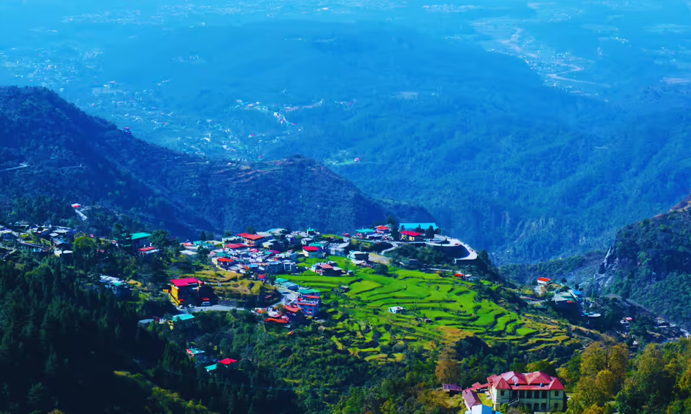 Mussoorie town Himalayan panoramic views