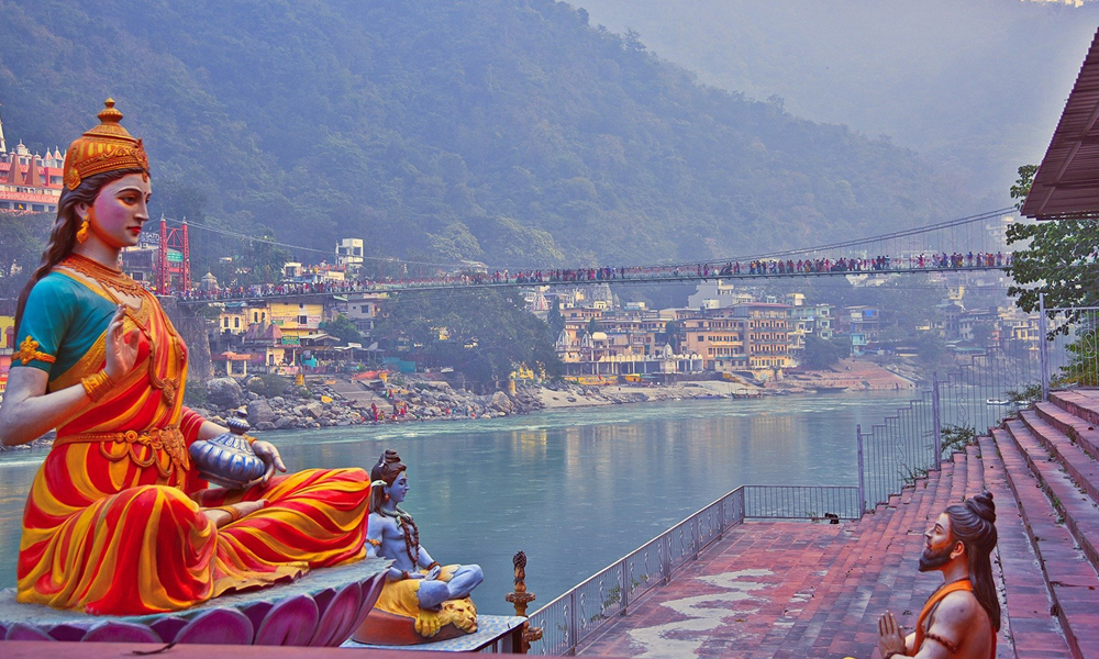 Rishikesh yoga ashrams on Ganges River